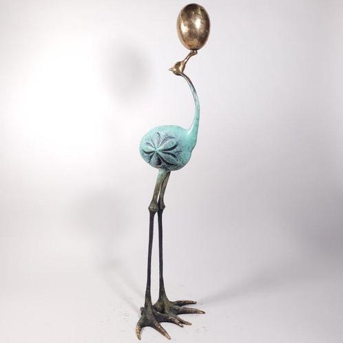 Iwa Kraj - Happynies (73cm Bronze bird), Antiquités & Art, Art | Peinture | Moderne