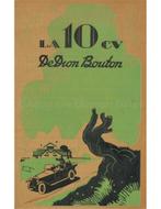 1926 DE DION-BOUTON 10 CV INSTRUCTIEBOEKJE FRANS, Autos : Divers, Modes d'emploi & Notices d'utilisation