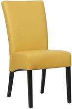 Gele leren landelijke eetkamerstoel - Toledo Leer Lemon, Huis en Inrichting, Stoelen, Nieuw, Leer, Ophalen of Verzenden, Landelijk
