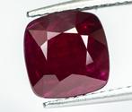 Robijn - 3.07 ct - Lotus Gemology - Diep Rood (Mozambique), Nieuw