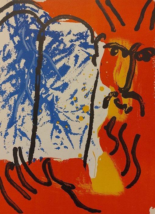 Marc Chagall (1887-1985) - Moses (herabschauend), Antiek en Kunst, Antiek | Overige Antiek
