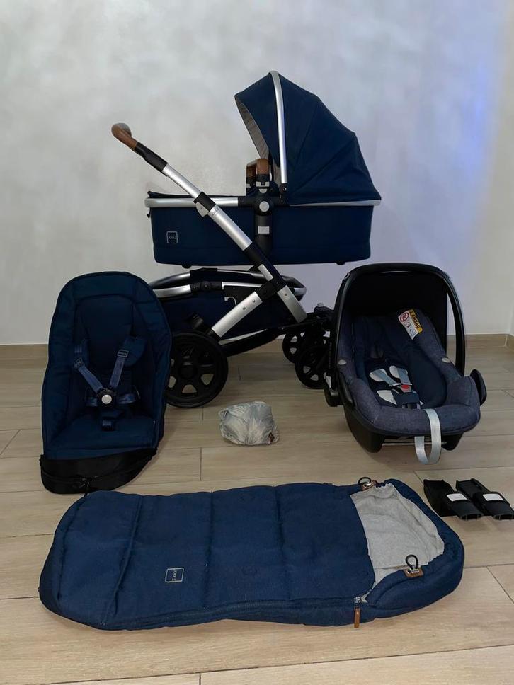 Joolz Geo 2 Petrol Blue kinderwagen 3-in-1 Set, Kinderen en Baby's, Kinderwagens en Combinaties, Duowagen, Met autostoeltje, Met reiswieg