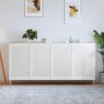 vidaXL Kastdeuren met lamellen 4 st 99,3x59,4 cm grenenhout, Doe-het-zelf en Bouw, Verzenden, Nieuw