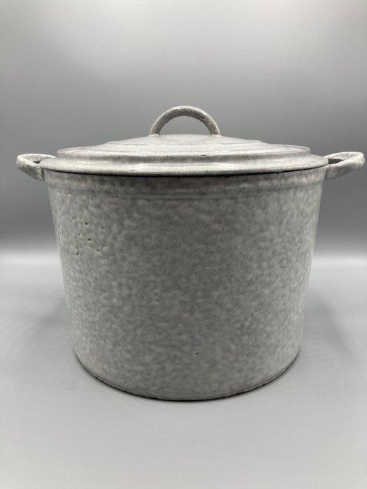 Braadpan - bron, Emaille, Antiek en Kunst, Antiek | Keukengerei