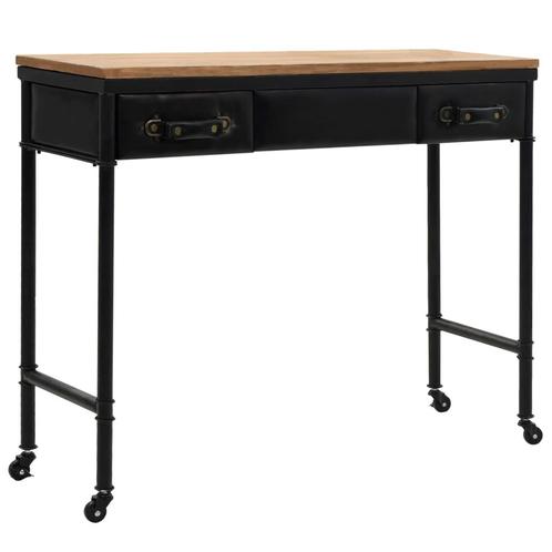 vidaXL Table console MDF et bois de sapin 100 x 33,5 x, Maison & Meubles, Tables | Tables de salon, Neuf, Envoi