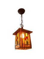 Lamp - Glas-in-lood - Hanglamp, jaren 1970, Antiek en Kunst