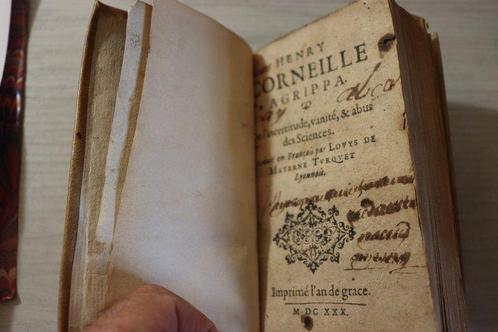 Henry Corneille Agrippa - De lincertitude, vanité, & abus, Antiquités & Art, Antiquités | Livres & Manuscrits