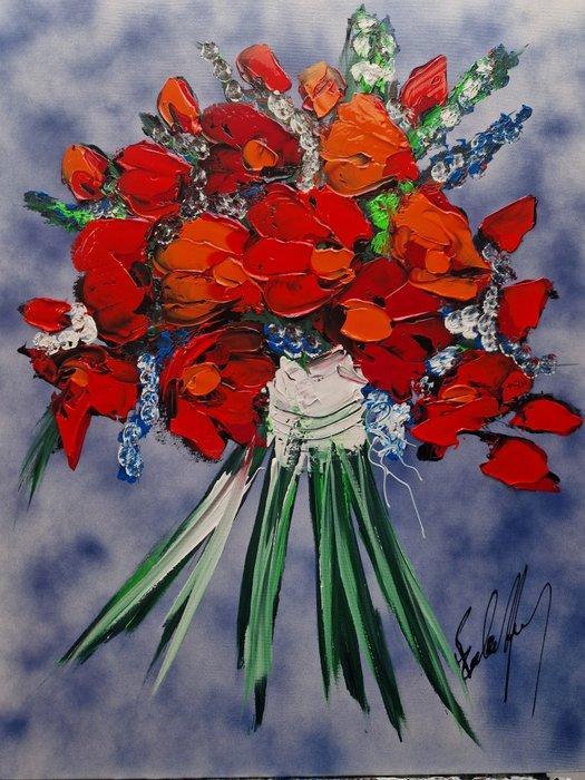 Henry Escobar - LES FLEURS, Antiek en Kunst, Kunst | Designobjecten