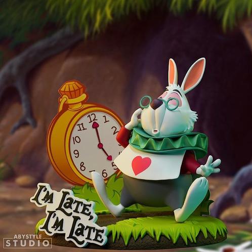 Disney Alice in Wonderland White Rabbit Figurine 10 cm, Collections, Disney, Enlèvement ou Envoi