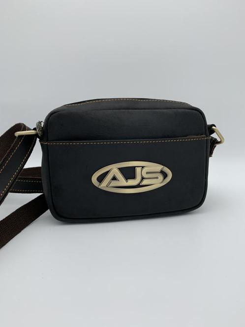Handtas Mat zwart messenger shoulder/crossbody bag 100% leer, Auto-onderdelen, Overige Auto-onderdelen, Nieuw, Ophalen of Verzenden