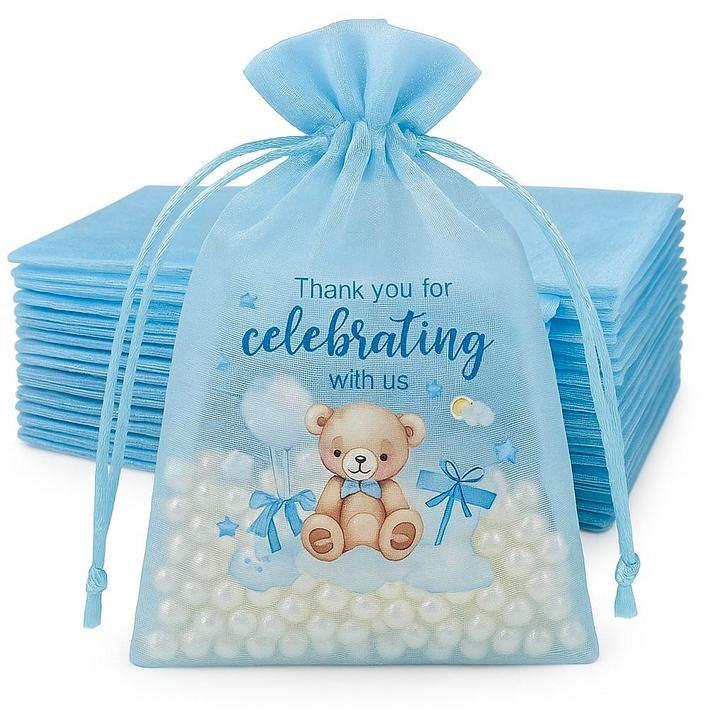 Fako Bijoux - Organza Zakjes Met Print - Thank You For, Diversen, Cadeauverpakkingen, Verzenden