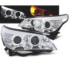 PHARES BMW SÉRIE 5 E60 03-07 ANGEL EYES CCFL FOND CHROMÉ, Auto-onderdelen, Verzenden, Nieuw