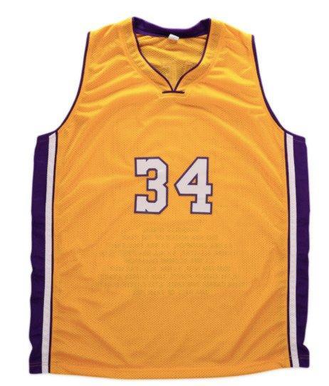 NBA - Shaquille O´Neal - Autograph - Record Stats - Geel op, Collections, Collections Autre