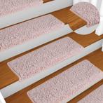 vidaXL Trapmatten 15 st 65x21x4 cm wit en roze, Doe-het-zelf en Bouw, Ladders en Trappen, Verzenden, Nieuw