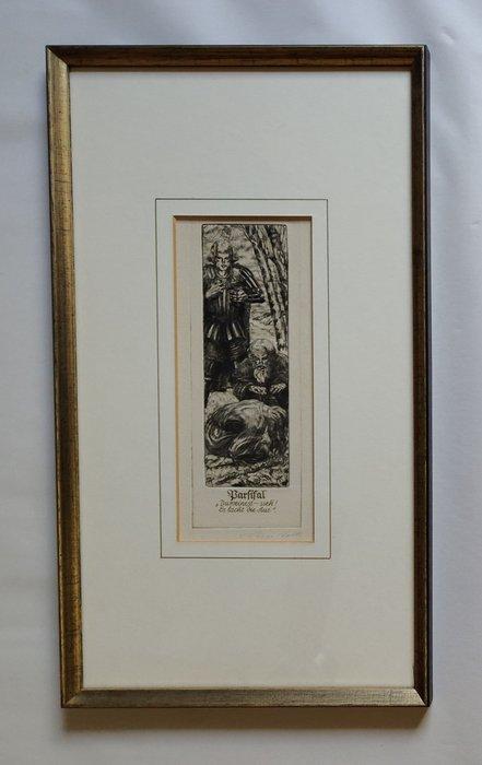 Alois Kolb (1875-1942) - Parsifal (Richard Wagner). Signed, Antiek en Kunst, Antiek | Overige Antiek