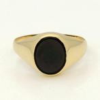 Bague - 21,6 carats Or jaune Onyx, Handtassen en Accessoires, Ringen, Nieuw