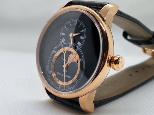Jaquet-Droz - Grande Seconde Moon Black Enamel - J003033204, Handtassen en Accessoires, Horloges | Heren