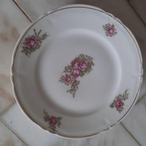Limoges Balleroy & Cie antiek - Gebak/taartset (6) -, Antiek en Kunst, Antiek | Glaswerk en Kristal