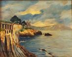 Guglielmo Bozzano (1913-1999) - Scogliera a Nervi, Antiek en Kunst, Kunst | Schilderijen | Klassiek