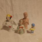 Statuette, 4 Half-Doll pin cushion figurines - 8.5 cm -