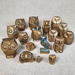 Beeldje, Prachtige verzameling van 17 uilen owls - 7 cm -