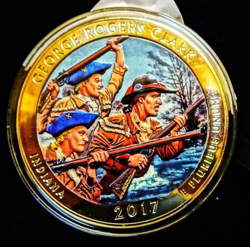 Verenigde Staten. 1/4 Dollar 2017 Pièce de 5 onces Ag 999, Postzegels en Munten, Munten | Europa | Niet-Euromunten