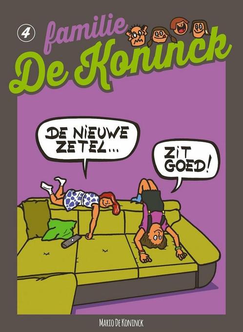 Familie De koninck, album 4: De nieuwe zetel zit goed!, Boeken, Stripverhalen, Gelezen, Verzenden