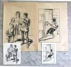 Piet van Geldrop (1872-1939) - 2 Originele illustraties voor, Livres, BD