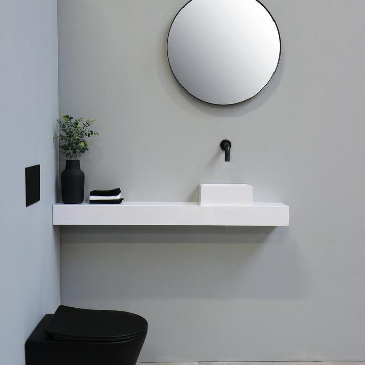 Fontein INK Easy Break Opbouw Waskom Polystone Rechthoek, Doe-het-zelf en Bouw, Sanitair, Overige typen, Nieuw, Ophalen of Verzenden