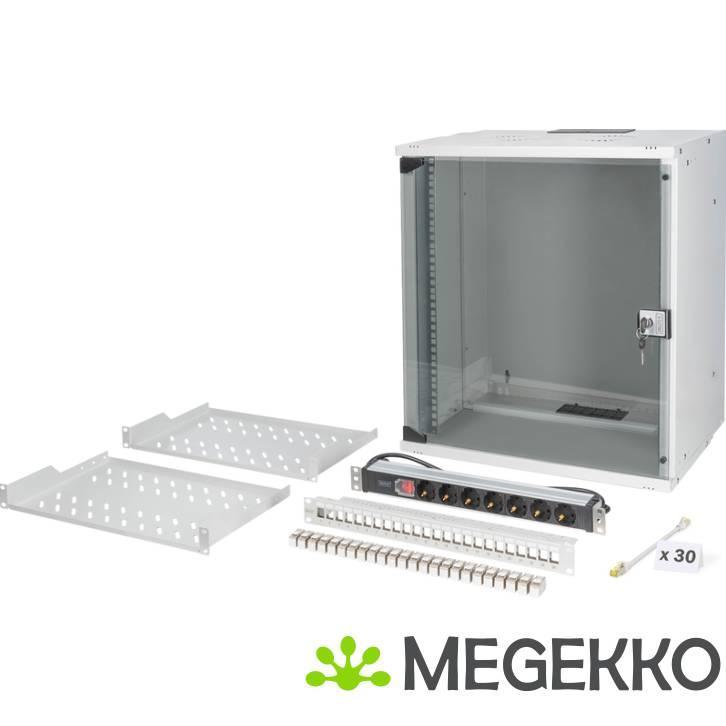 Digitus 19  network bundle, 12U cabinet and equipment, gr, Informatique & Logiciels, Boîtiers d'ordinateurs, Envoi