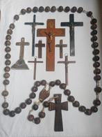 Crucifix (9) - Hout, koper, metaal - 1900-1970