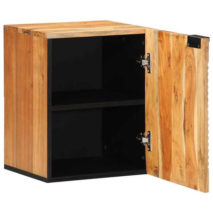 vidaXL Badkamer Hangkast Bruin 38 x 33.5 x 48 cm Massief, Huis en Inrichting, Tafels | Kaptafels, Nieuw, Verzenden