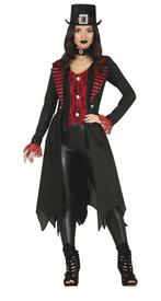 Gothic Halloween Kostuum Dames Rood, Verzenden, Nieuw