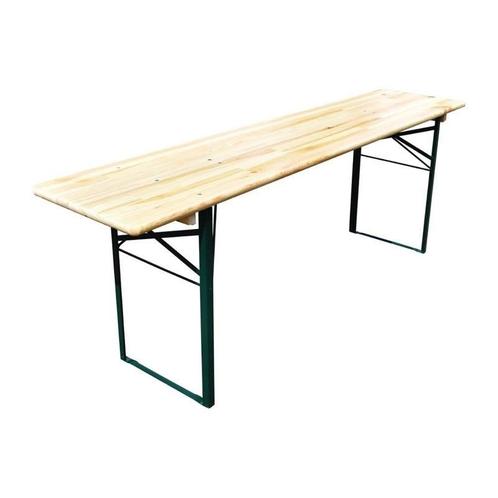 Biertafel | Hout/Staal | Vurenhout Blad | Groen Frame |, Zakelijke goederen, Horeca | Keukenapparatuur, Nieuw in verpakking, Verzenden