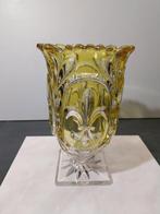 cristal de Bohème - Vaas - kristal fleur-de-lis - Kristal -, Antiek en Kunst