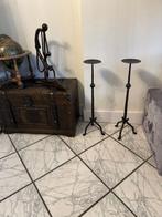 Kandelaar Set fraaie antieken (zuilen) kandelaren (2) -, Antiek en Kunst