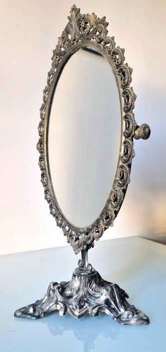 Tafelspiegel - Zinklegering - Spiegel van de psyche, Antiquités & Art, Curiosités & Brocante