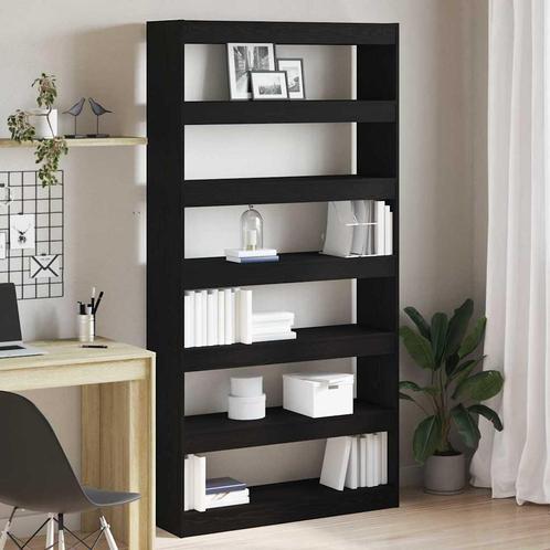 vidaXL Boekenkast Zwart Bewerkt hout, Huis en Inrichting, Kasten | Boekenkasten, Nieuw, Verzenden