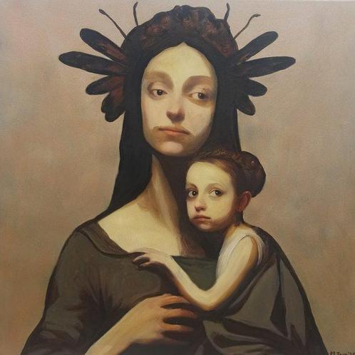 MAGDALENA TOM - Macierzystwo, Antiek en Kunst, Kunst | Schilderijen | Modern