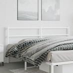 vidaXL Tête de lit métal blanc 180 cm, Maison & Meubles, Neuf, Verzenden