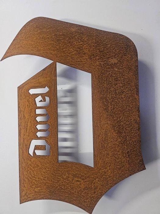 Duvel cortenstaal - Reclamebord - Cortenstaal, Antiek en Kunst, Antiek | Wandborden en Tegels