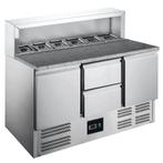 Pizzawerkbank | 402L | 2 Deuren + 2 Laden (1/1 GN) | Boven, Verzenden