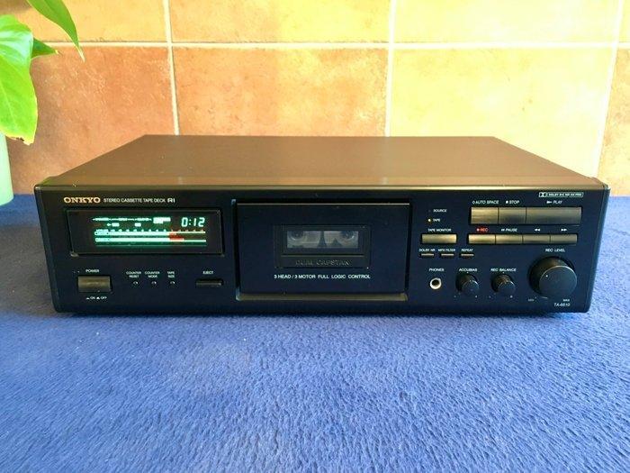 Onkyo - TA-6510 - 3-head Audiocassette deck, Audio, Tv en Foto, Radio's