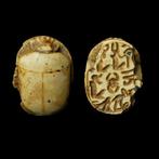Oude Egypte, Nieuwe rijk Speksteen Scarabee met hiërogliefen