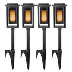 Buitenverlichting zonne-energie Set van 4 LED Solar Fakkel T, Verzenden, Nieuw