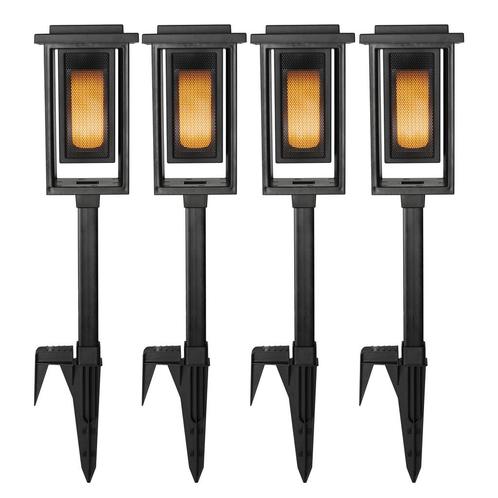Buitenverlichting zonne-energie Set van 4 LED Solar Fakkel T, Tuin en Terras, Buitenverlichting, Verzenden