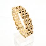 8 Krt. fantasie schakel armband | 19,5 cm (gouden armband), Handtassen en Accessoires, Antieke sieraden, Ophalen of Verzenden