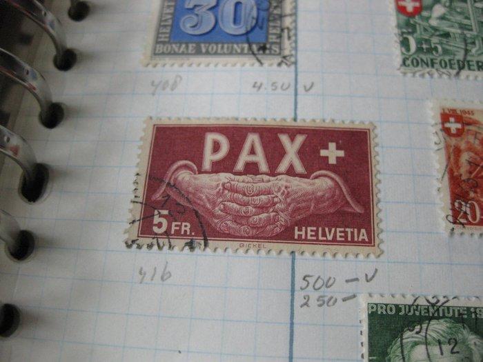 Zwitserland 1860/1975 - Collection on Home-made pages in, Postzegels en Munten, Postzegels | Europa | België