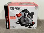 Veiling - Powerplus cirkelzaag 1200W ø185mm, Doe-het-zelf en Bouw, Gereedschap | Zaagmachines, Nieuw