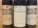 1986 Chateau Maucaillou 1980 & 1997 Château La Louvière -, Verzamelen, Nieuw